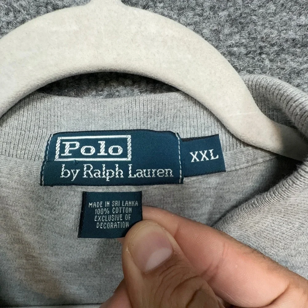 Polo Ralph Lauren Polo Shirt Mens XXL Gray Pony Logo Classic Casual Short Sleeve